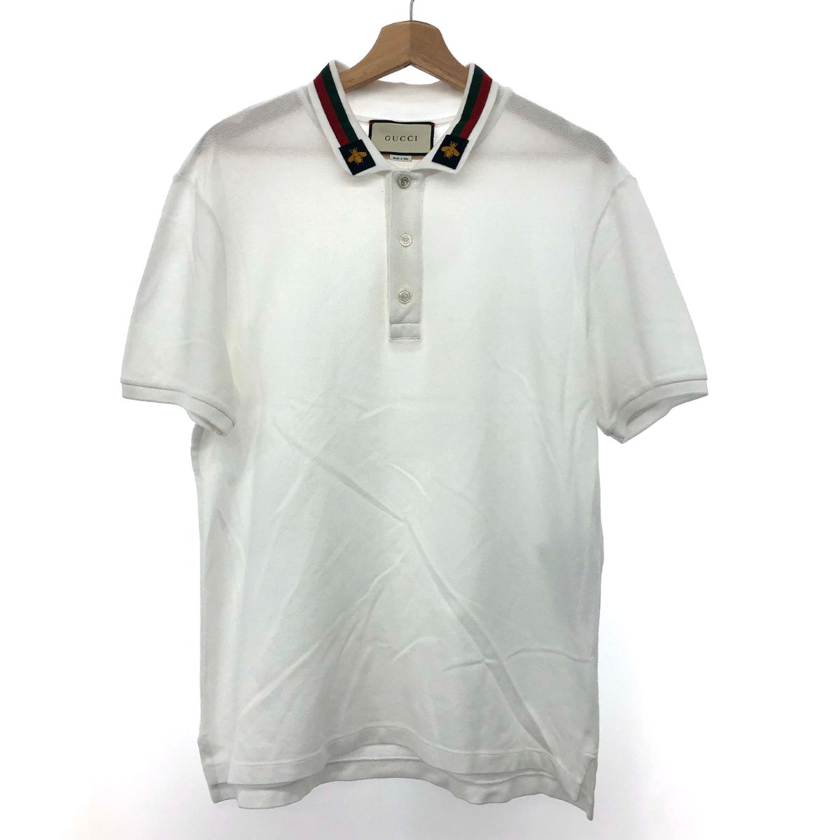 GUCCI グッチ シェリービー ポロシャツ サイズ:XL 453865 ホワイト 