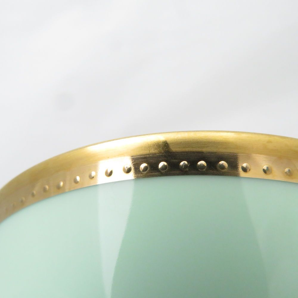 美品 OKURA 大倉陶園 1595 メイグリーン カップ＆ソーサー 2客 ペア 碗