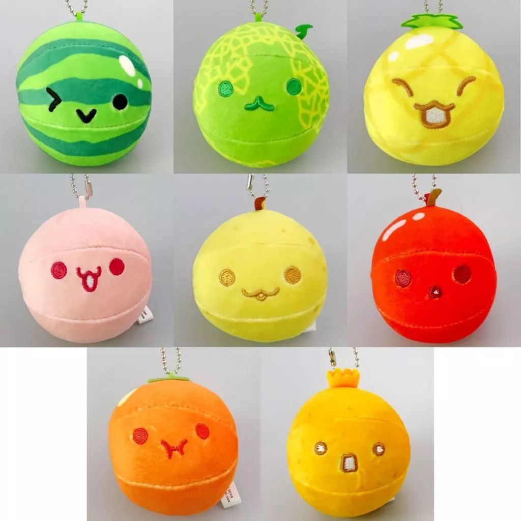 【即日発送】19こセット／スイカゲーム　きらきらマスコットぬいぐるみキーホルダー きらきらマスコットぬいぐるみ | 公式グッズ | スイカゲーム