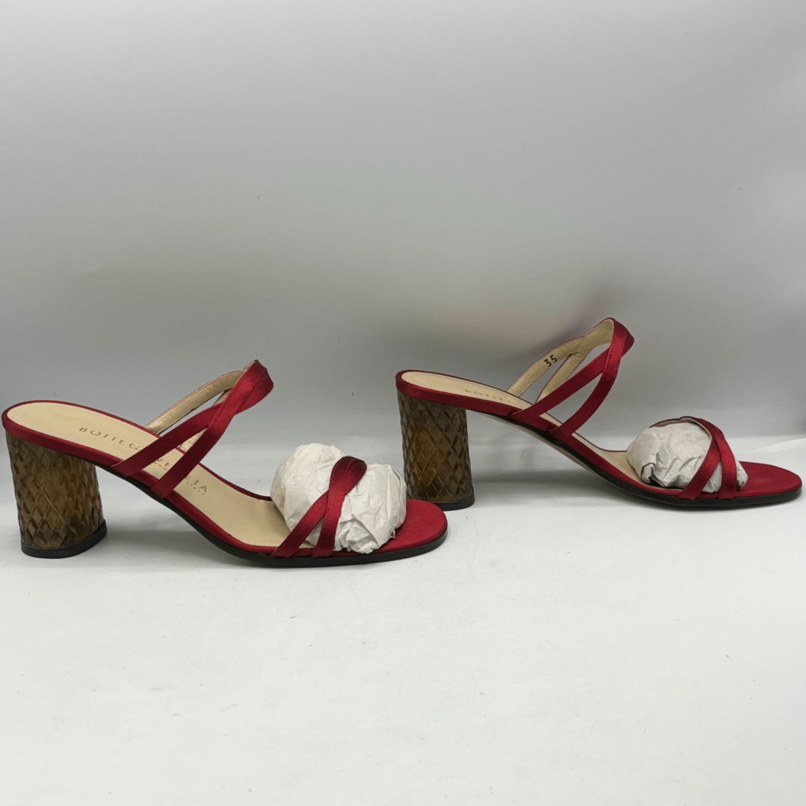BOTTEGA VENETA ボッテガ・ヴェネタ 極美品 シルク サンダル