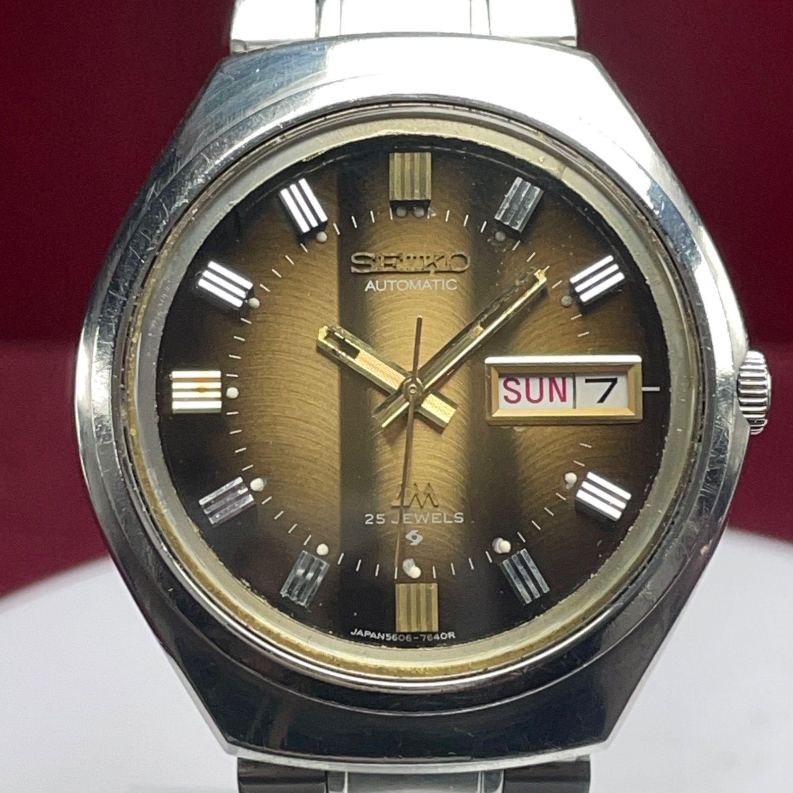 【風防新品】 SEIKO ロードマチック オリーブグラデーション文字盤 日本製 風防新品】 SEIKO ロードマチック オリーブグラデーション文字盤 日本