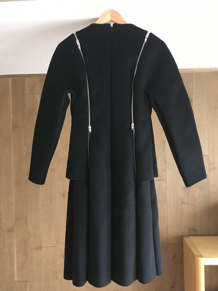 美品 セリーヌCELINE 　フィービー　ライダース　ジップ　ワンピース36 美品 セリーヌCELINE フィービー ライダース ジップ ワンピース36