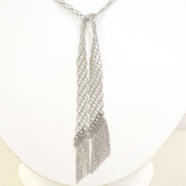 K18WG ネックレス necklace 総重量約20.9g 約100cm