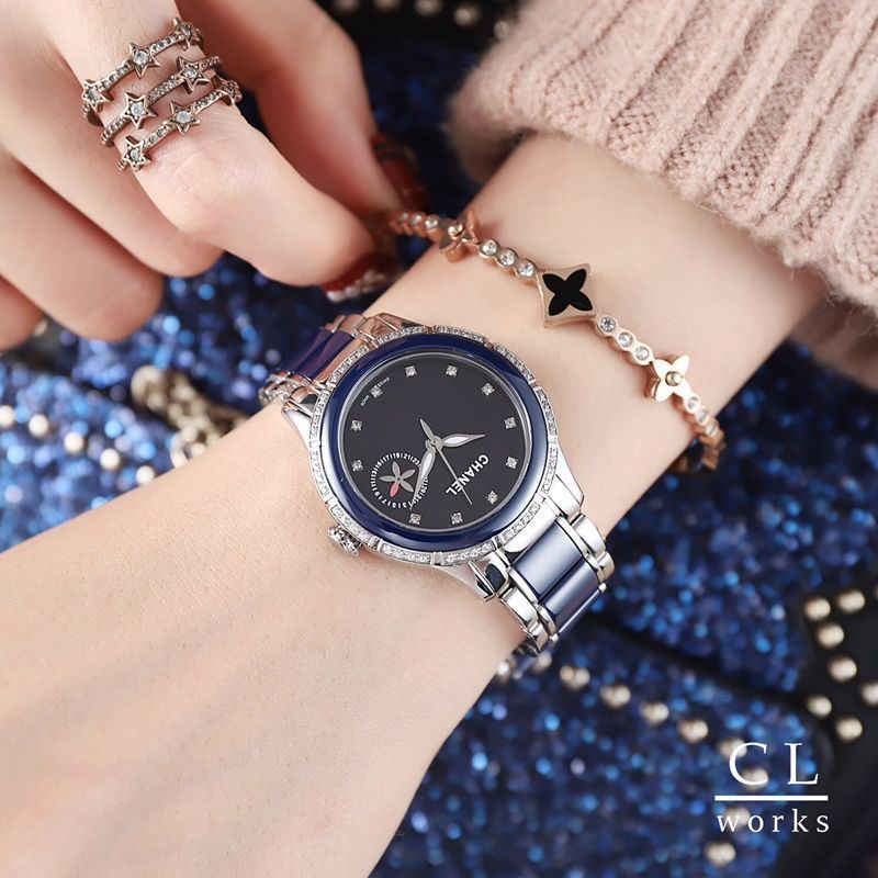 Chanel 時計ビンテージ 美品】CHANEL シャネル ヴィンテージ腕時計 ダイヤ4P カット