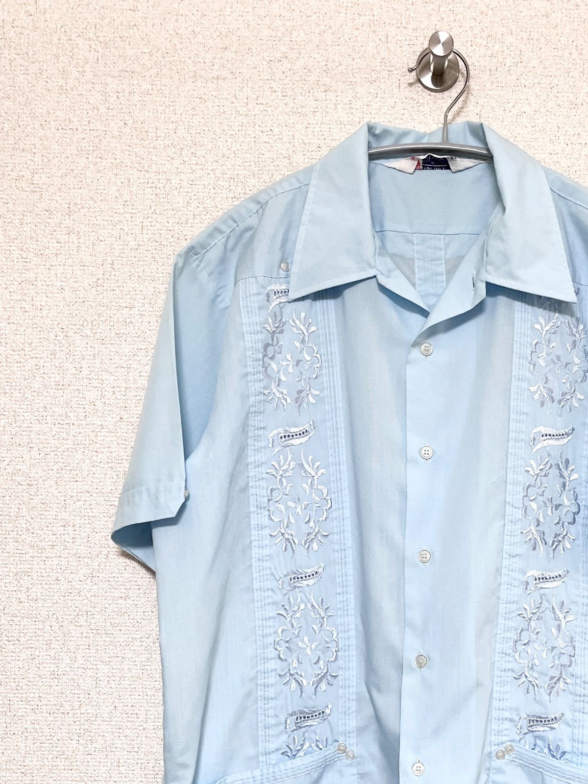 70s ROMANI キューバ オープンカラー シャツ 80s ROMANI OPEN COLLAR CUBA SHIRT Size XL | KORDS