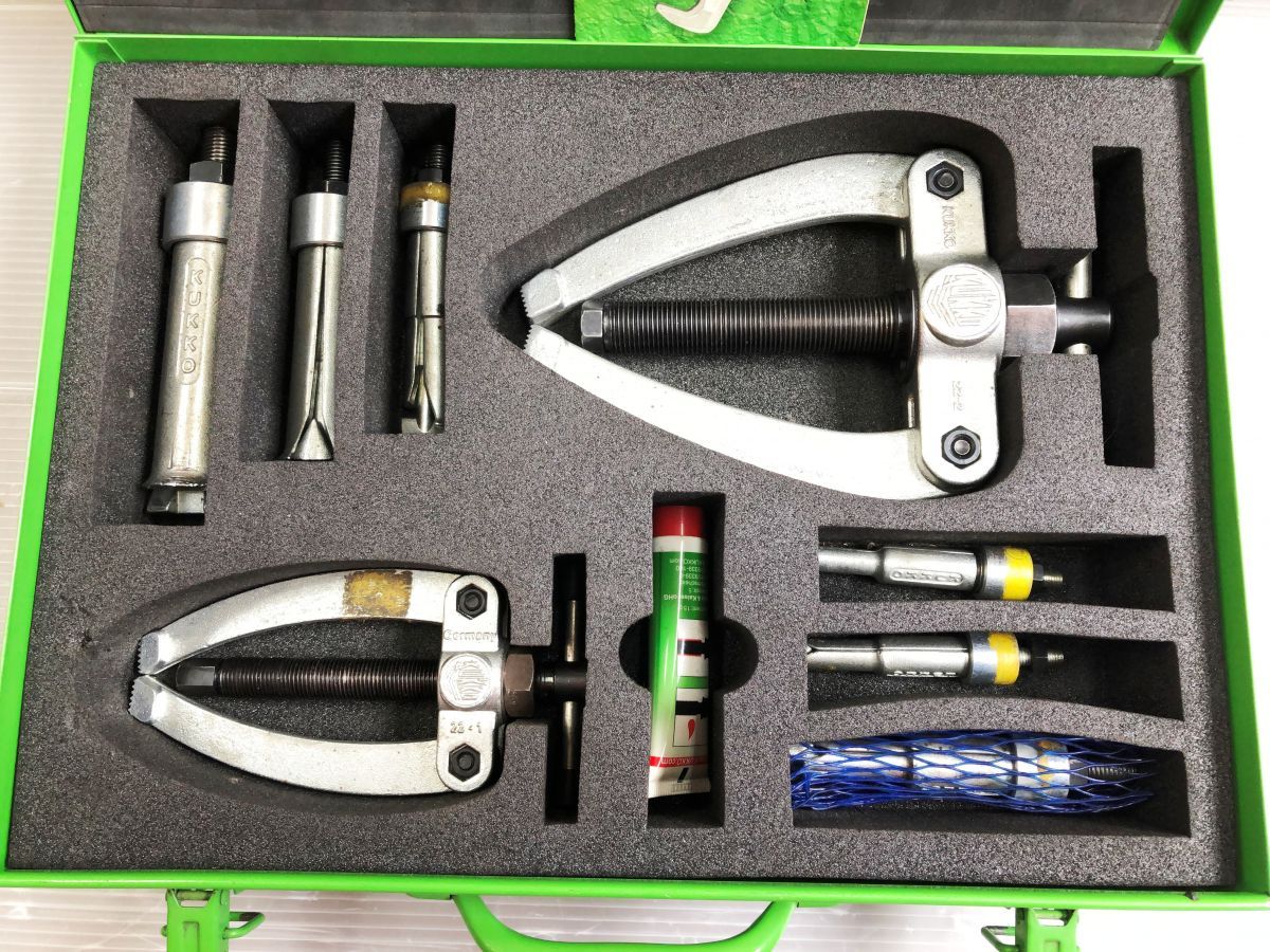 現状品 KUKKO 25-A ベアリングプーラーセット ケース付き 店頭展示