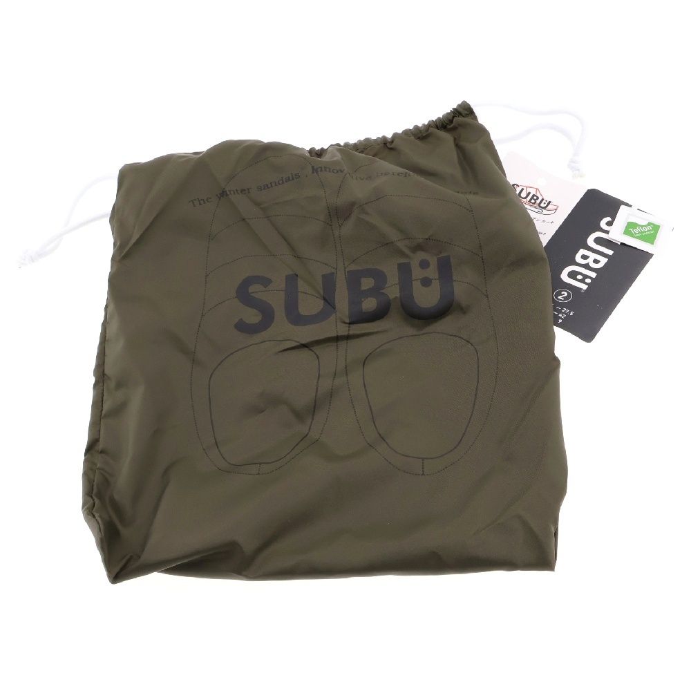 SUBU (スブ) PERMANENT COLLECTION MOUNTAIN KHAKI パーマネント 裏起毛 ナイロン サンダル マウンテンカーキ 26-27.5cm SB-433