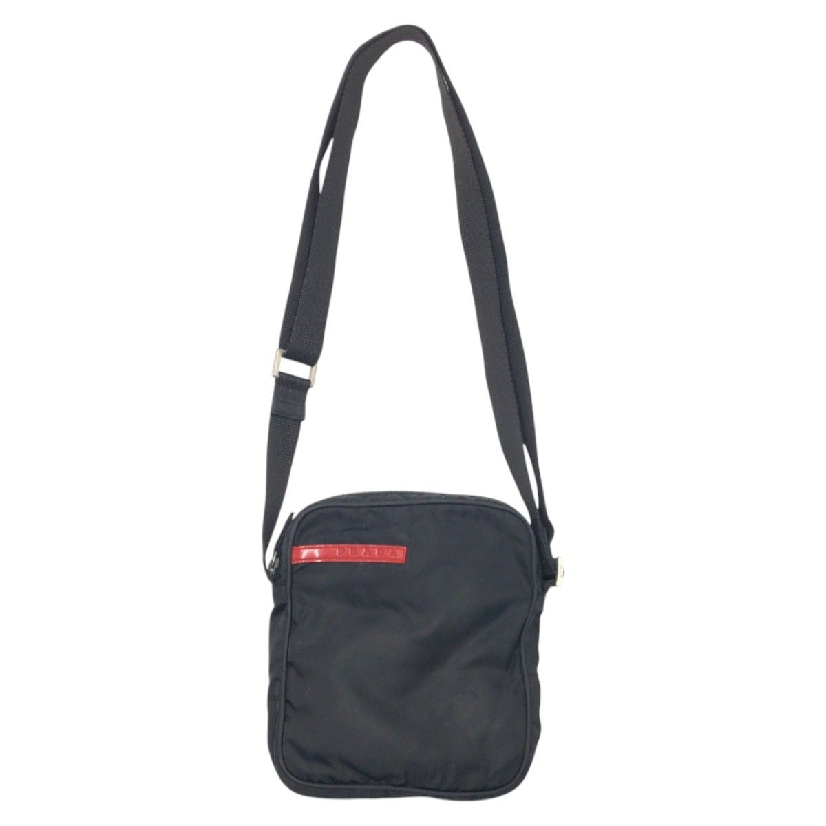 美品 PRADA プラダ プラダスポーツ ブラック 黒 ナイロン B8674