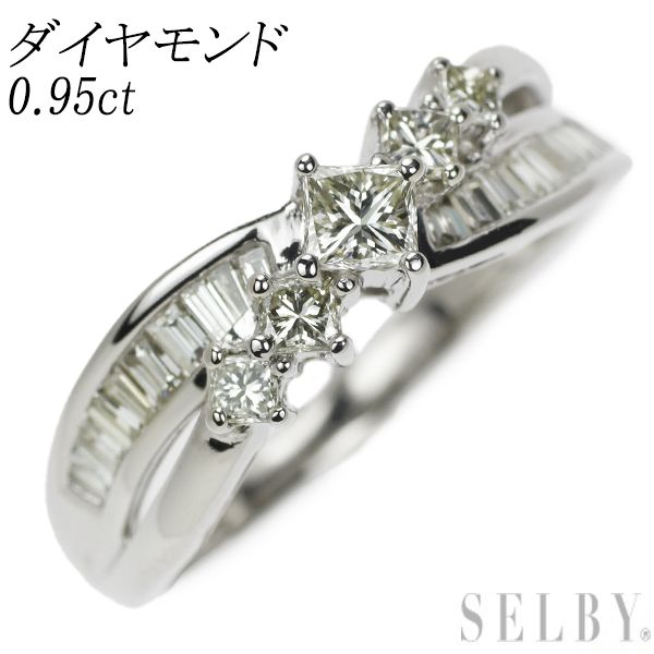 Pt900 ダイヤモンド リング 0.95ct - メルカリ