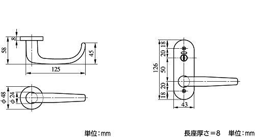 数量限定】美和ロック ZLT980-8 室内用レバーハンドル トイレ錠