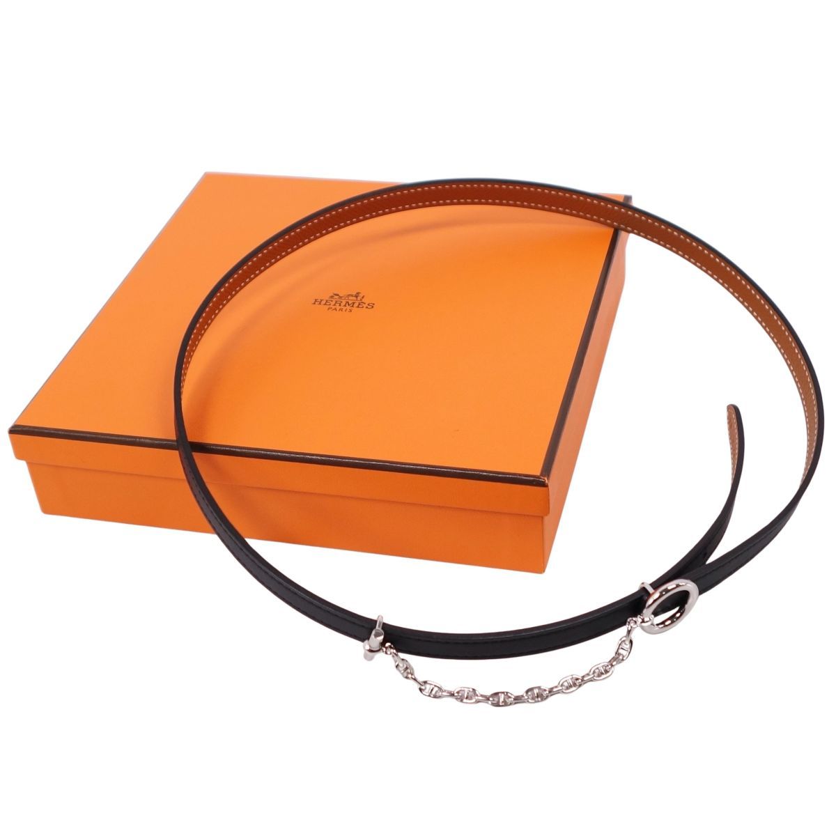 極美品 エルメス HERMES ベルト 2022 カルーゼル シェーヌダンクル 