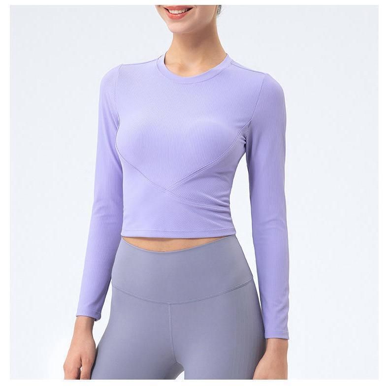 アローヨガ ALO YOGA レディース Tシャツ ト　ヨガシャツ　長袖　秋　運動　スポーツシャツ　トップス　ショットシャツ