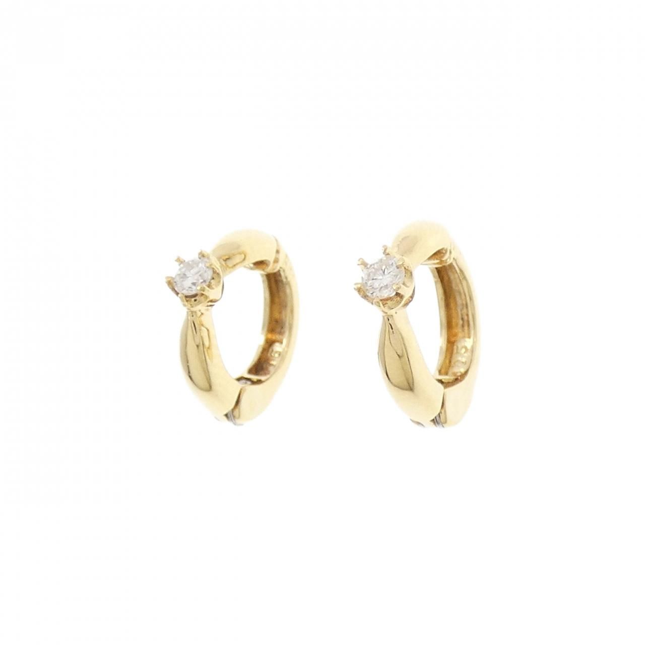 K18YG ダイヤモンド イヤリング 0.10CT