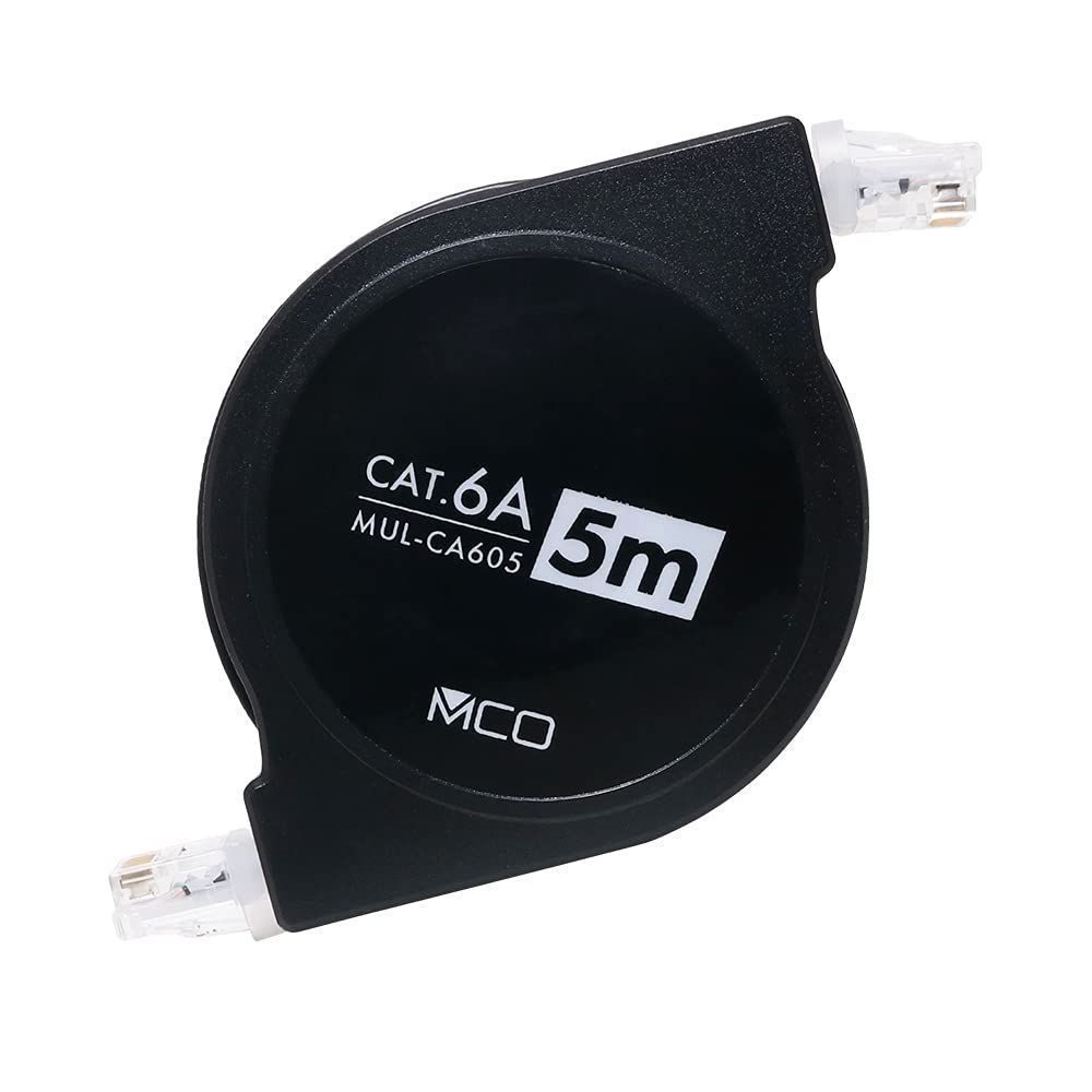 【新着商品】5m 巻き取り式 cat6A準拠 カテゴリー6A準拠 LANケーブル