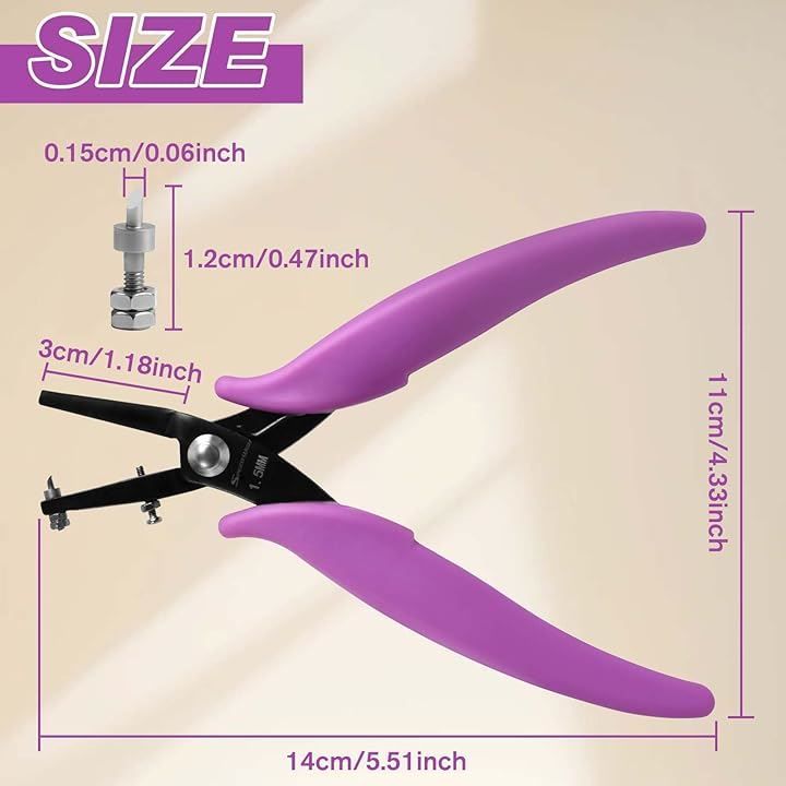 SPEEDWOX 1.5mm 穴あけパンチ 穴開けパンチ 金属ホール