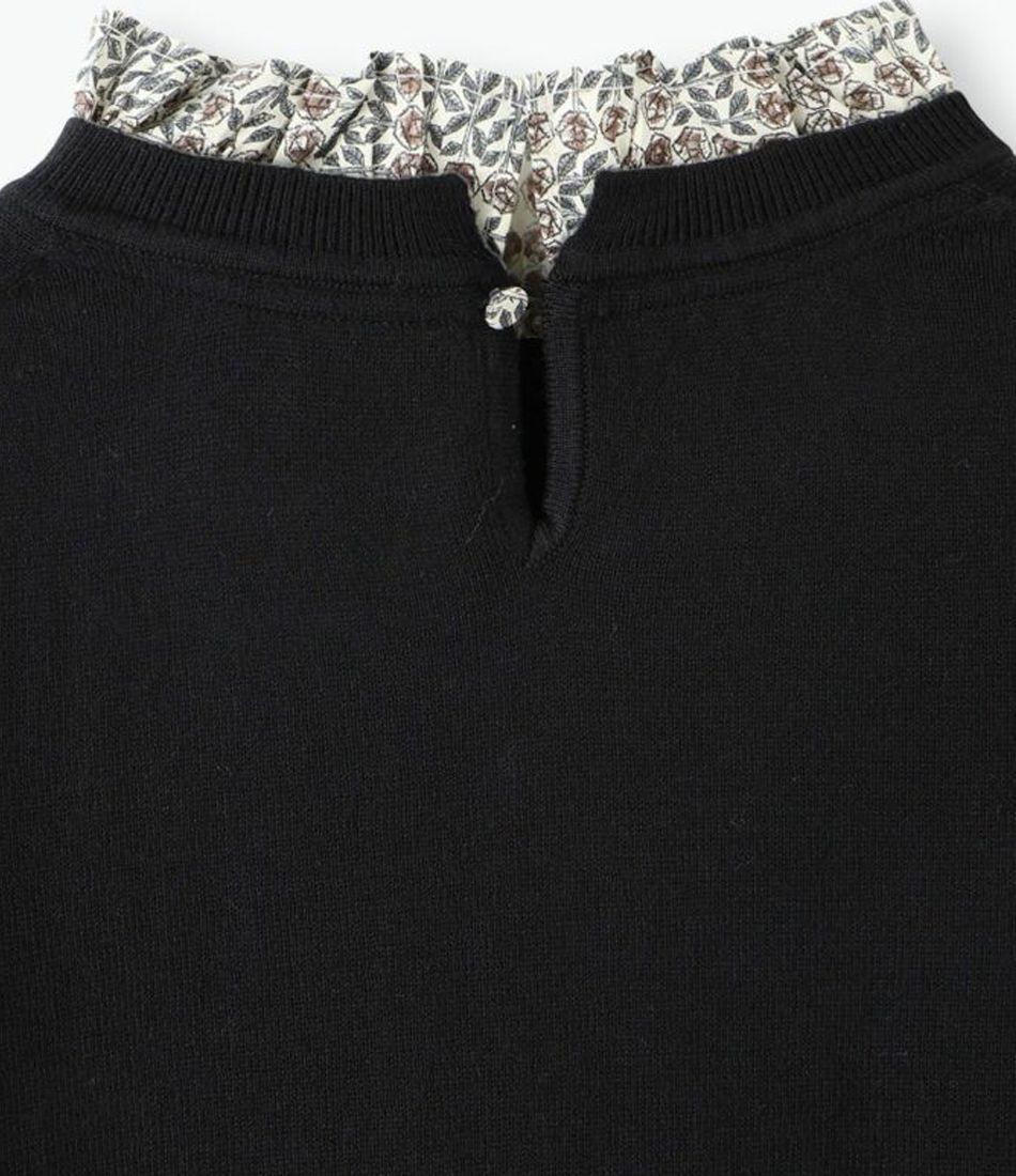 ソソット コットンカシミヤLIBERTYフリル