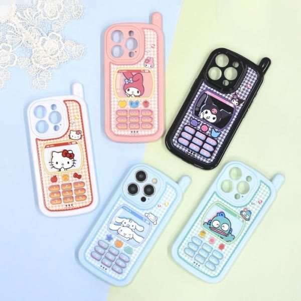 サンリオキャラクターズ iPhone 15 Pro 対応 レトロガラケー風 サンリオキャラクターズ iPhone 15 Pro 対応 レトロガラケー風