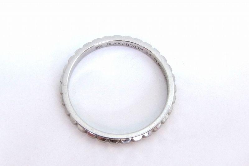225737 BOUCHERON ブシュロン キャトル クル ド パリ リング スモール Pt950 指輪 ＃54 JAL01160 プラチナ USTAUSTRALIA_COM_AU