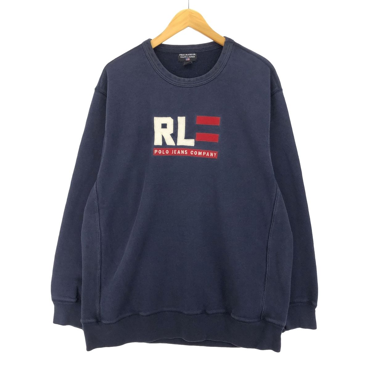 古着 00年代 ラルフローレン Ralph Lauren POLO JEANS COMPANY ロゴスウェット トレーナー メンズL /eaa423924 【中古】/eaa423924