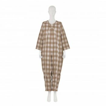 フドーねまきA 厚手 ファッション M チェックベージュ 107093