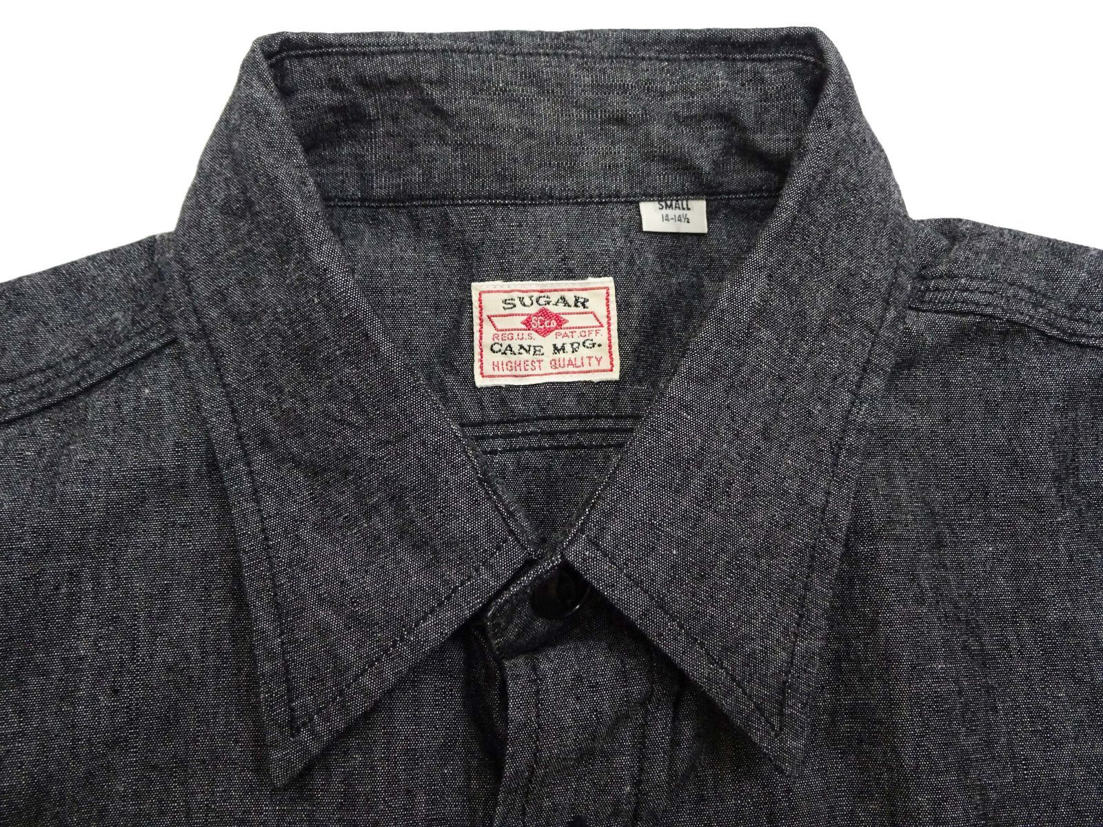 シュガーケーン 半袖シャツ SC39307 シャンブレーシャツ Sugar Cane
