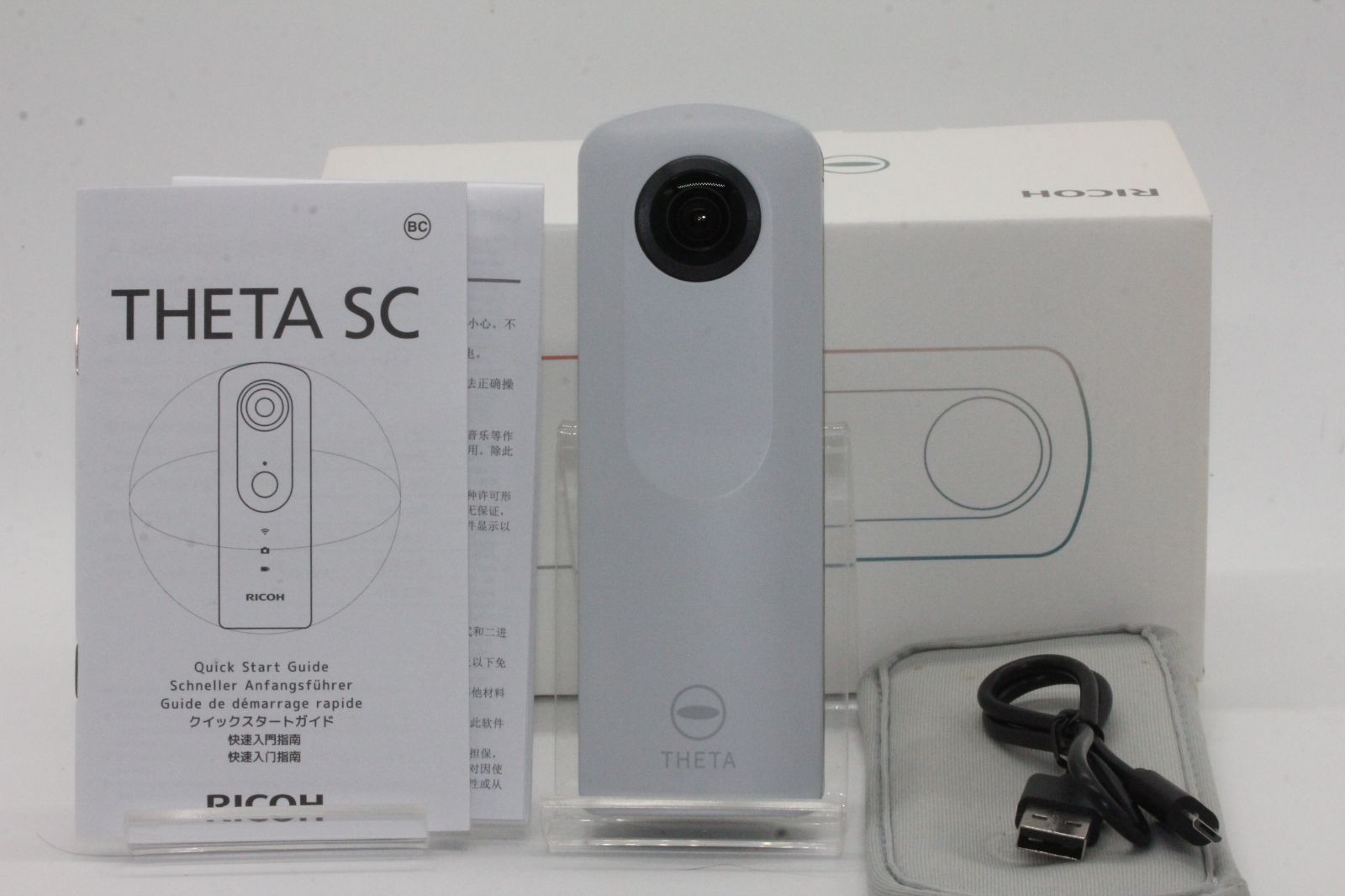 美品 RICOH 360度カメラ RICOH THETA SC (ホワイト) 全天球カメラ