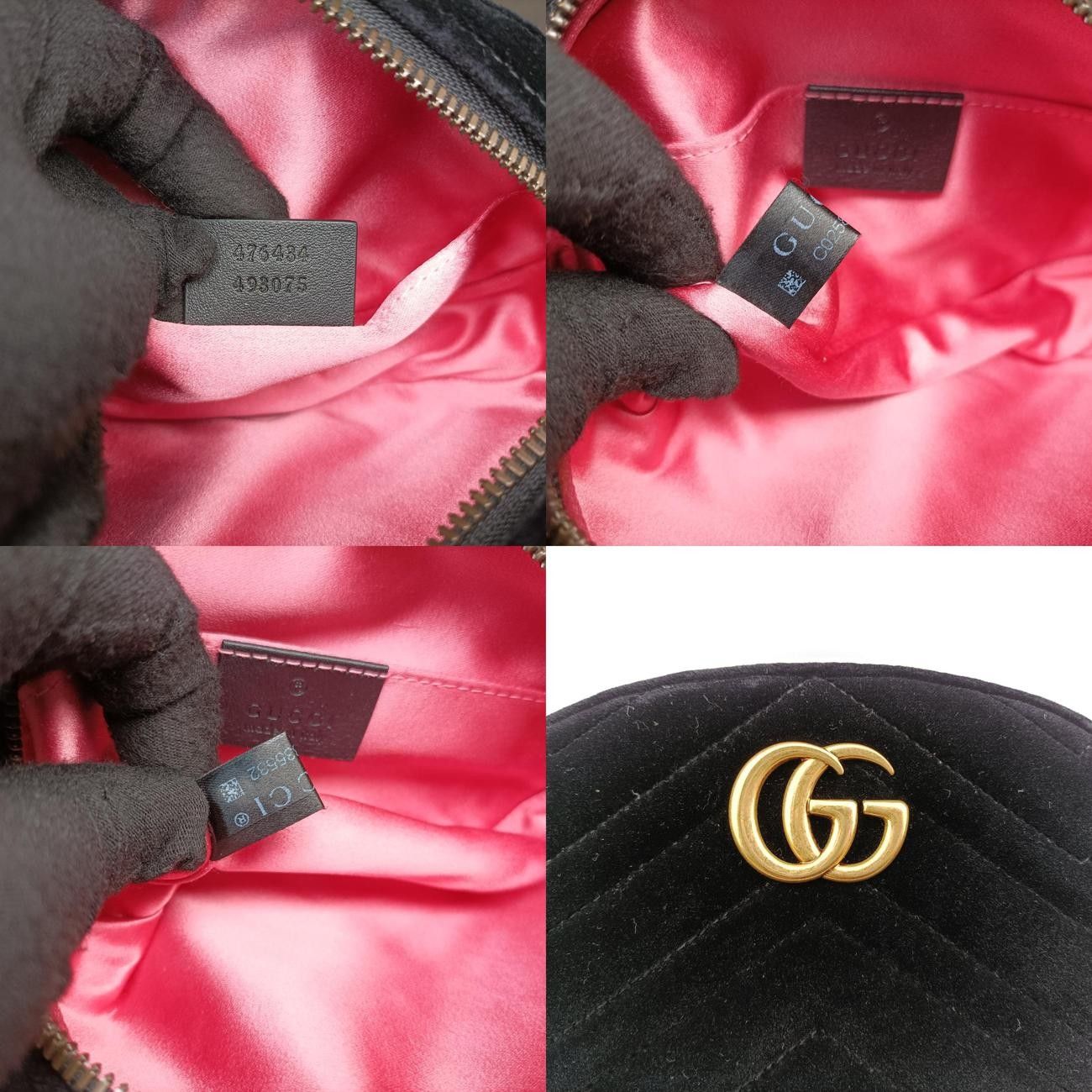 グッチGucciGGマーモントブラックベロア476434C025835532