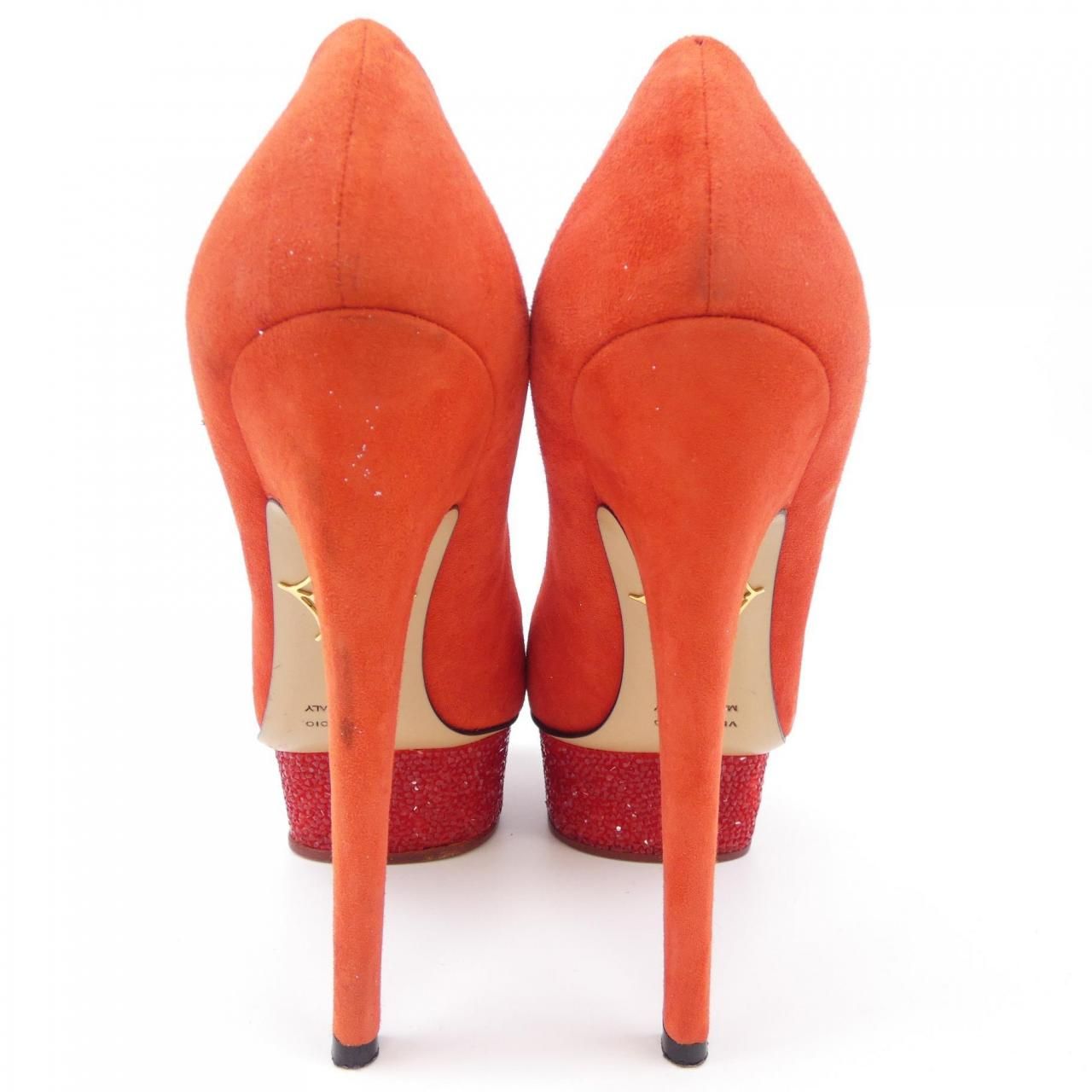 シャーロットオリンピア　希少でお買い得！ スタッツが可愛いパンプス24.5 シャーロット オリンピア CHARLOTTE OLYMPIA パンプス - メルカリ