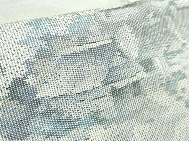 平和屋本店 上 都喜ヱ門 本場大島紬 白大島 手絣 杼情の旅 藤絹織物謹製 証紙付き ♥ DZAB1016kh5 USTAUSTRALIA_COM_AU