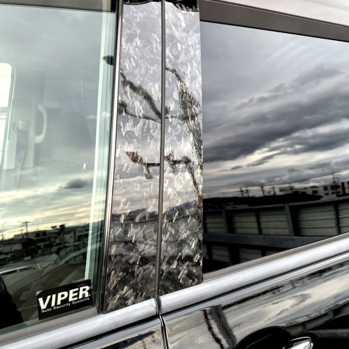 C27系 セレナ【リアルカーボン／平織り】ピラーガーニッシュ