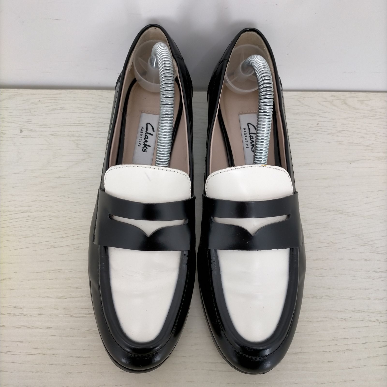 クラークス Clarks コンビ コインローファー レディース 表記無 - メルカリ