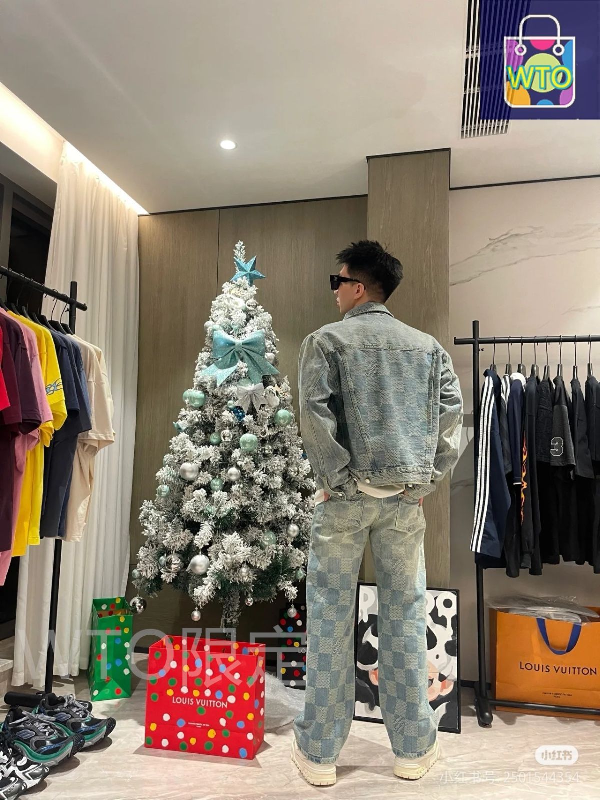 お洒落デニム☆【LOUIS VUITTON】チェッカージーンズ org.jpg