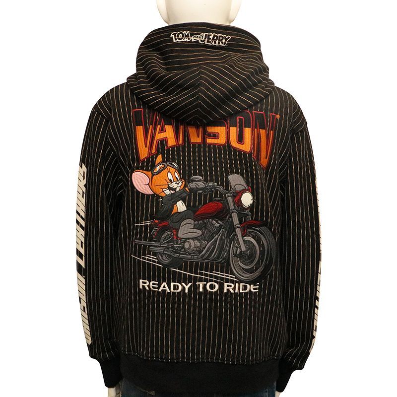 Vanson バイカー パーカー 当店別注 VANSON バンソン 定番ウィング
