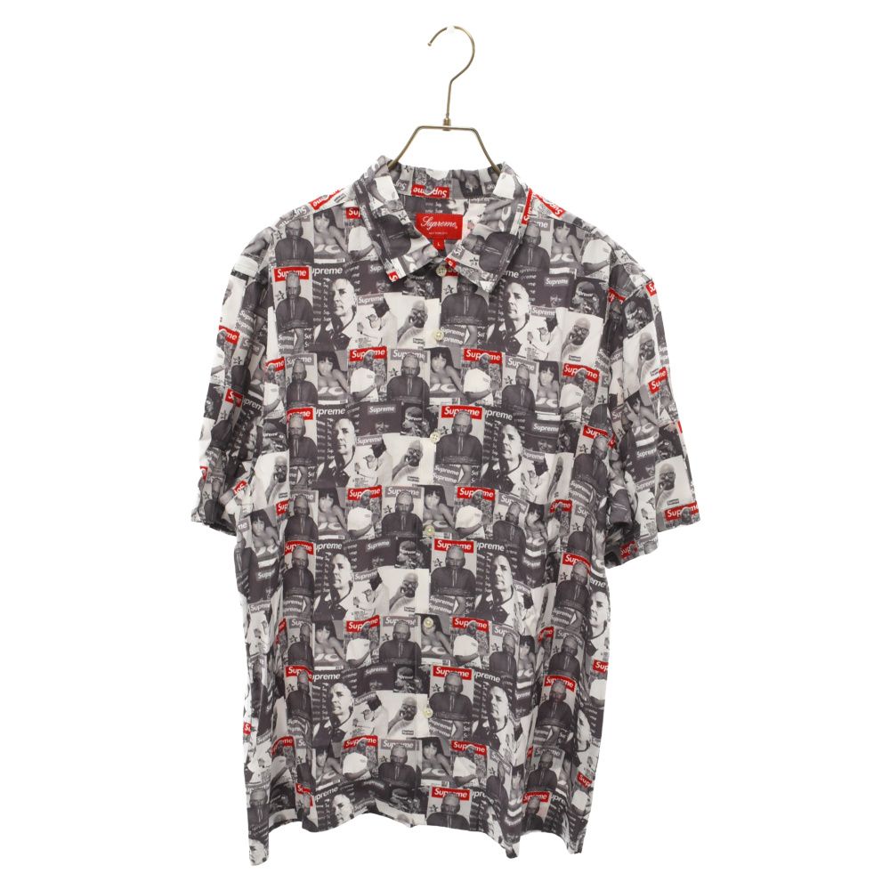 SUPREME (シュプリーム) 23SS Magazine S/S Shirt マガジン 総柄 半袖レーヨン半袖シャツ マルチカラー - メルカリ