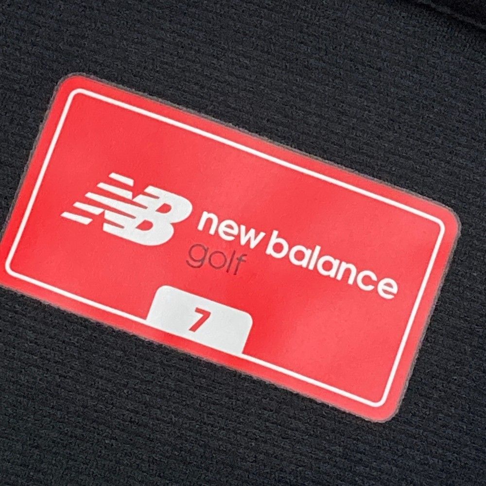 サイズ：7 NEW BALANCE GOLF ニューバランス 2023年モデル 長袖ポロシャツ  ブラック系 [240101425654] ゴルフウェア メンズ ストスト サイズ：7 NEW BALANCE GOLF ニューバランス 2023年モデル 長袖