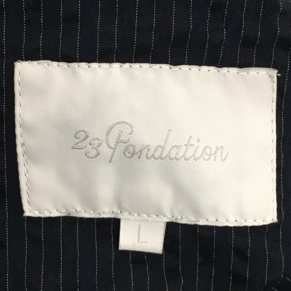 超美品】23区ゴルフ ハーフパンツ ネイビー×白 ストライプ 絹混 Pondation メンズ