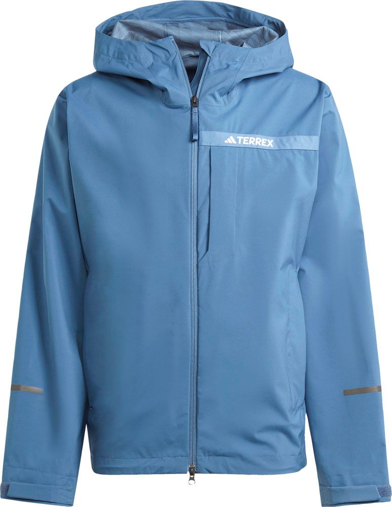 アディダス adidas アウトドア テレックス マルチ RAIN. RDY 2.5層構造 レインジャケット メンズ TERREX 2.5レイヤー アウター 雨具 通気性 ハイキング トレッキング DK874 HZ9264 ワンダースティール|