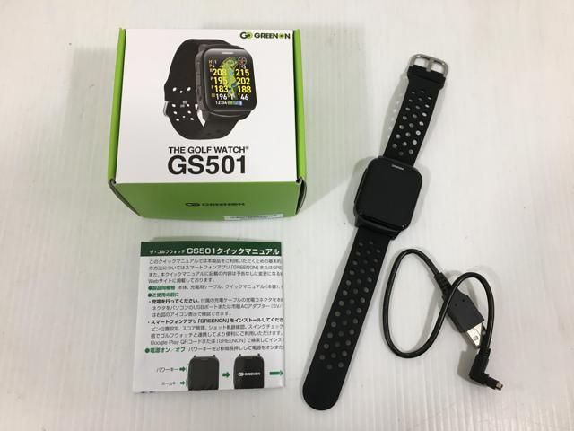 THE GOLF WATCH GS501 GPS 中古ゴルフ用品】GREENON(グリーンオン) THE