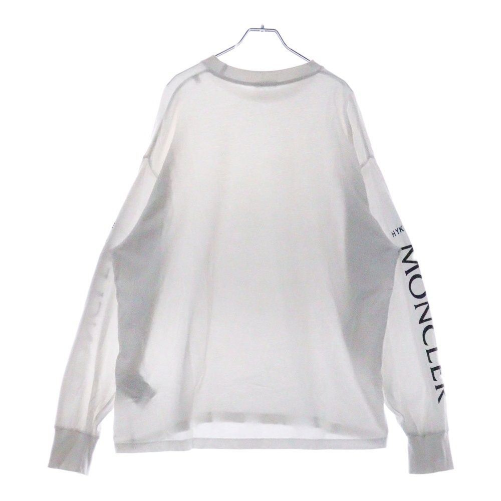 MONCLER モンクレールPEACEOFMINDエイジング加工ロゴロンTシャツ MONCLER モンクレールPEACEOFMINDエイジング加工ロゴロンTシャツ