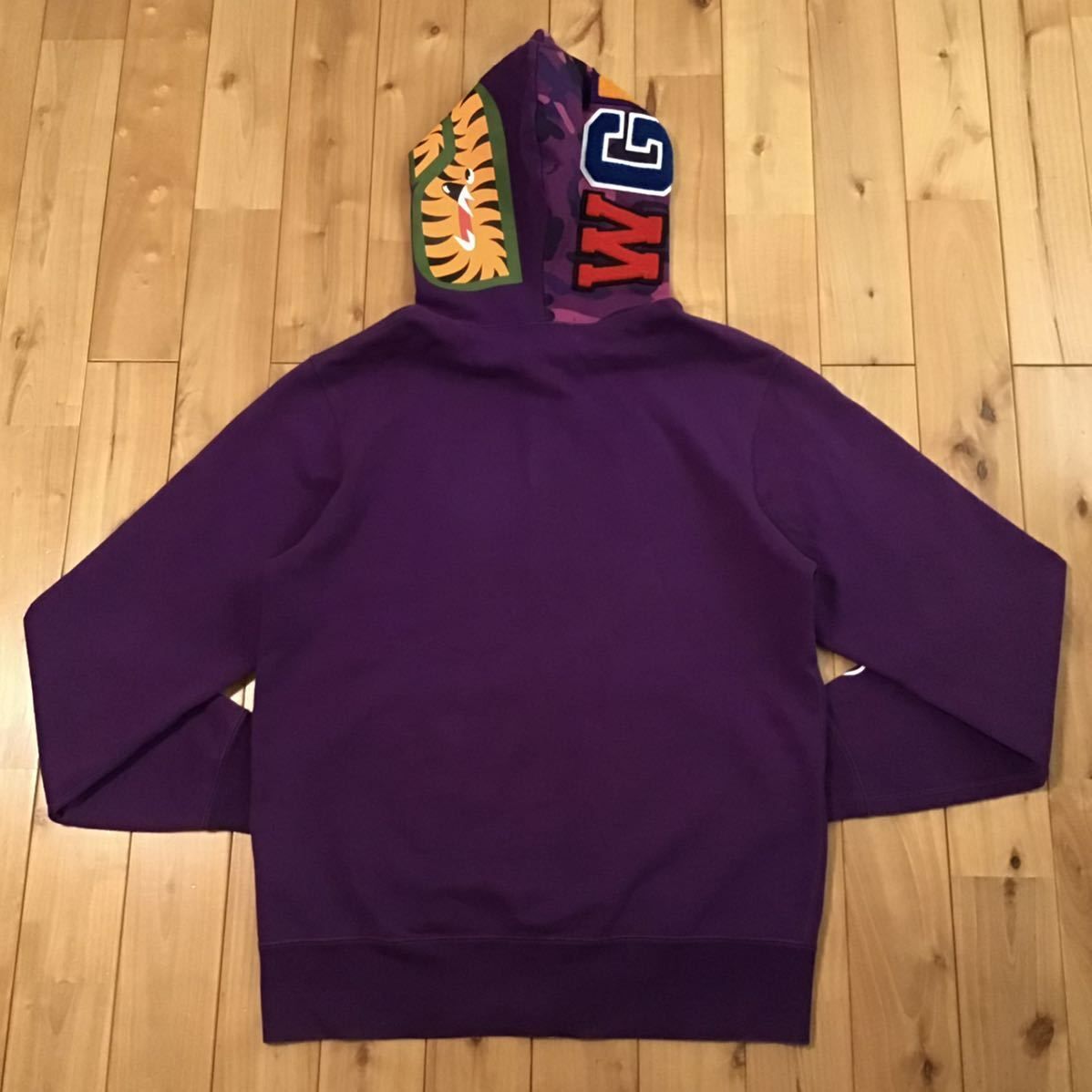 Purple × Purple camo シャーク パーカー Lサイズ shark full zip