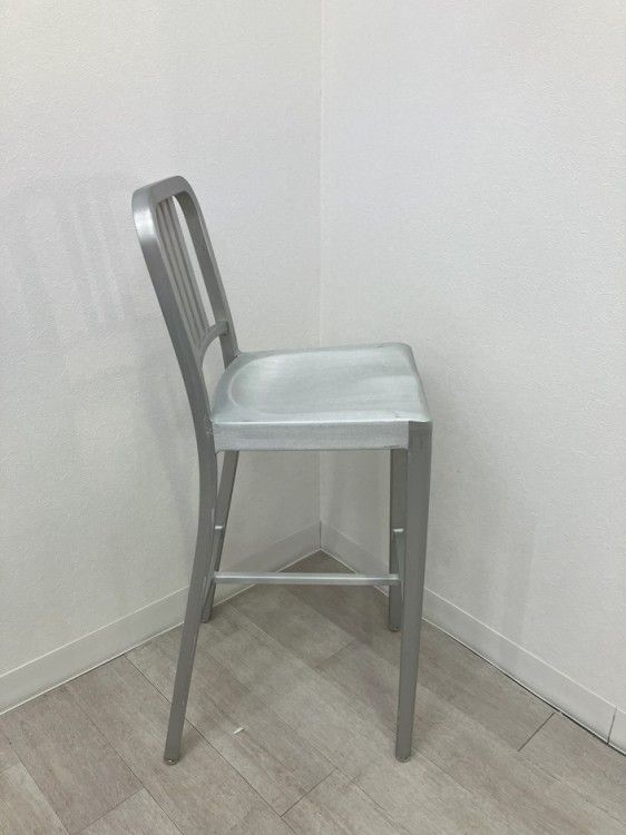 エメコ 廃盤チェア椅子 JM ④アメリカヴィンテージ アルミ NAVY チェア