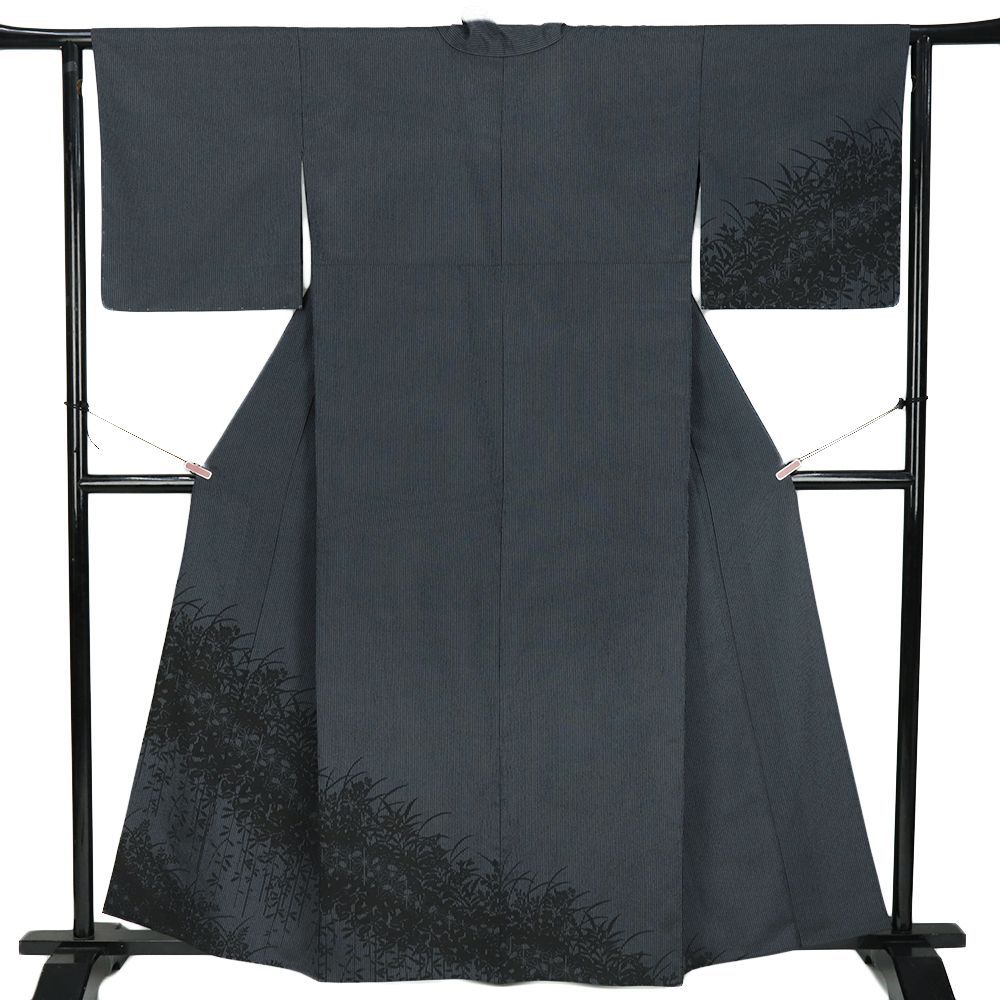 平和屋着物●本場大島紬　麻の葉文様　やまと誂製　正絹　逸品　未使用　DAAV1320tw 平和屋着物○本場大島紬 麻の葉文様 やまと誂製 正絹 逸品 未使用