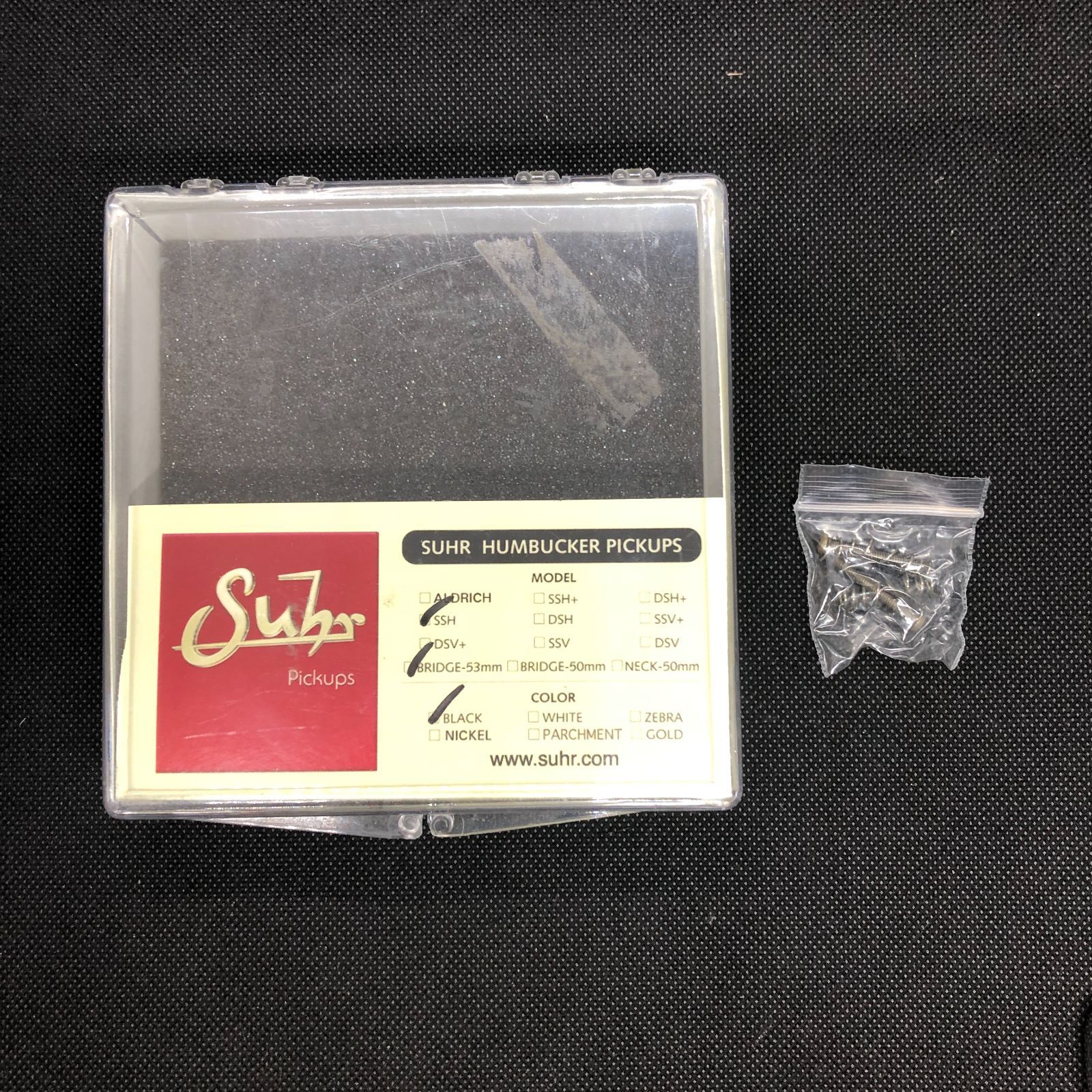 ギター Suhr SSH + Bridge 53mm Suhr SSH+ Humbucker Bridge Pickup - Black, 53mm | Sweetwater