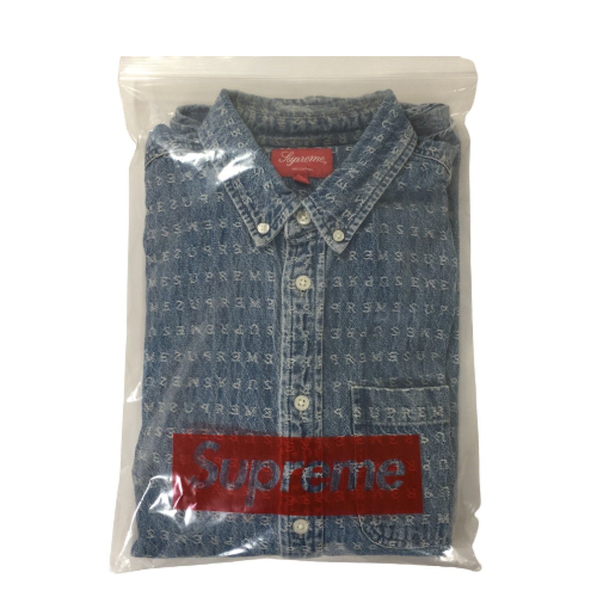 Supreme シュプリーム Jacquard Logos Denim Shirt 20SS ジャガード