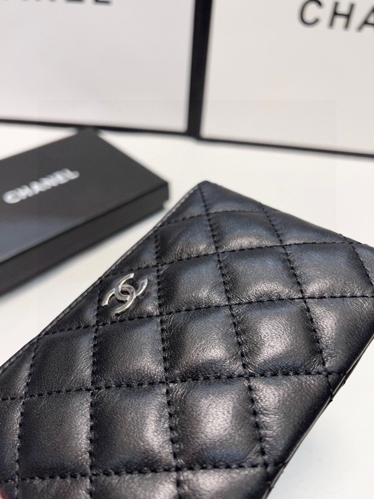 本日限定特価】シャネル ラムスキン コインケース 14.5×9cm