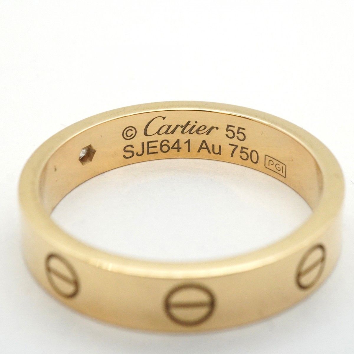 カルティエ(Cartier) カルティエ リング ミニラブ 1PD 18KYG