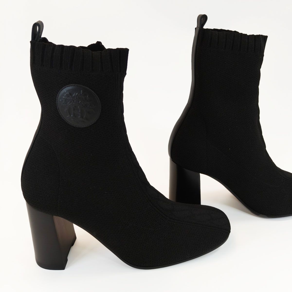 HERMES エルメス ショートブーツ ジェナ 90 サイドゴア サイズ37 24cm 管理番号 10377