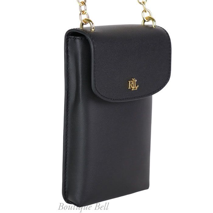 未使用　ラルフローレン ショルダーバッグ　クロスボディバッグ　ブラック POLO RALPH LAUREN 美品 ポロ ラルフローレン 現行タグ レザー