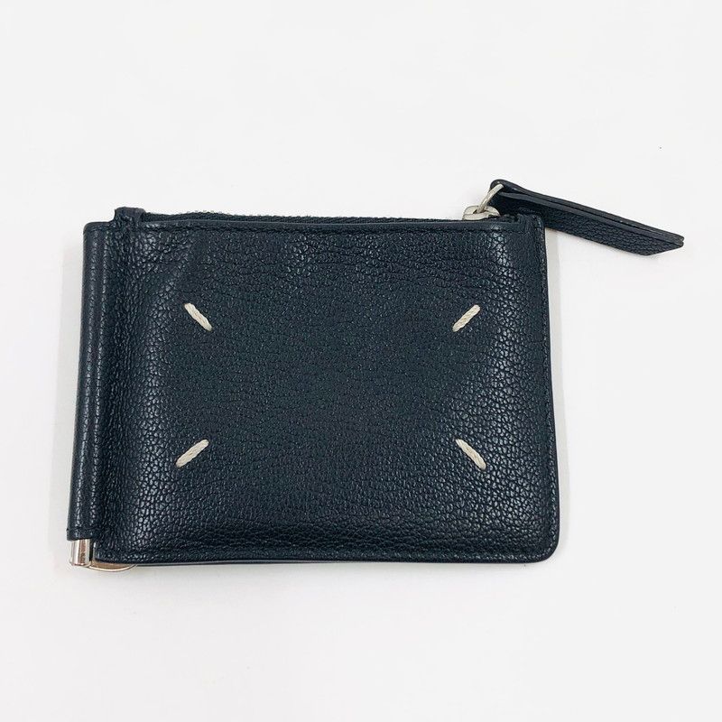 品 MAISON メゾンマルジェラ マネークリップウォレット レザー 二つ折り財布 財布 181-250923-hn-09-fur