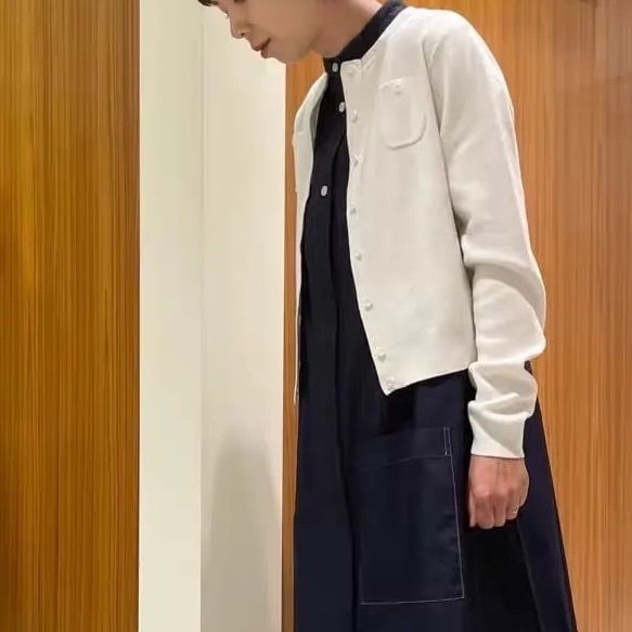 コットンカシミヤクルーネック